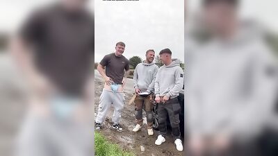 Gangbang Pissing Party: Three Hot Dudes Take It All!