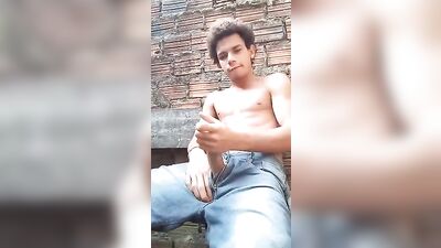 Outdoor Cumshot Adventure - GBT Boys Wild Orgasm!