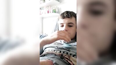 Young Hunk Cumming in Gay Porn Action - [OCF-GBT][0005] Cute boy wank and cum