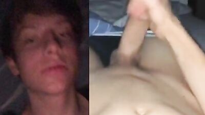 Dnz twink shows big dick on snapchat