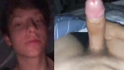 Dnz twink shows big dick on snapchat