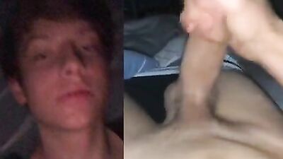 Dnz twink shows big dick on snapchat
