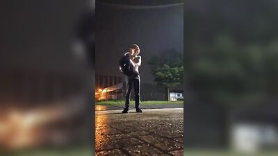 Kinky Marcus goes Risky on the Street for Amateur Fetish Outdoor Solo