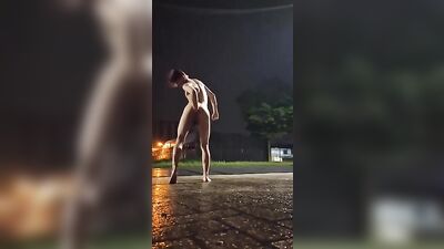 Kinky Marcus goes Risky on the Street for Amateur Fetish Outdoor Solo