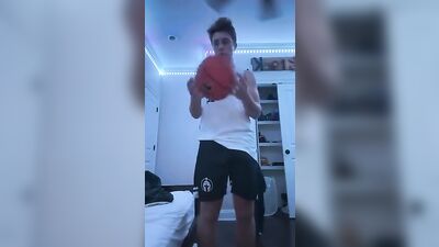 Bounce my dick again: Amateur Teen Jock Erect Penis - Kinda Funny