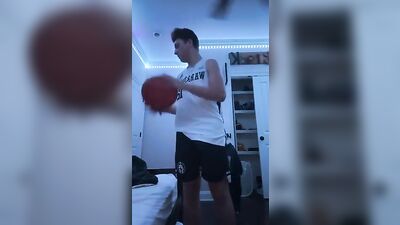 Bounce my dick again: Amateur Teen Jock Erect Penis - Kinda Funny