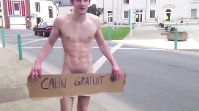 Street Nudity Bet: Risky Amateur Outdoor Fun!