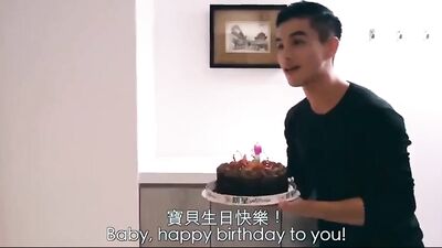 Asian Birthday Boy Orgy: Sixway Gangbang and Train Cum Shots!