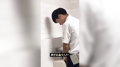 Pissing Asian Students: Spying in the Toilet!