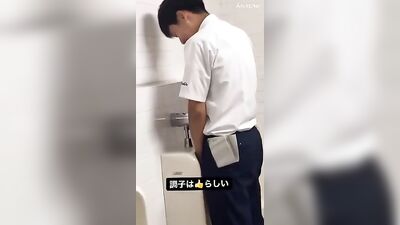 Pissing Asian Students: Spying in the Toilet!