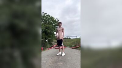 Young Stud Exposed in Public!