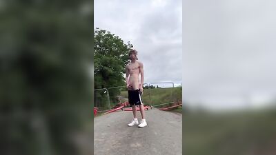 Young Stud Exposed in Public!
