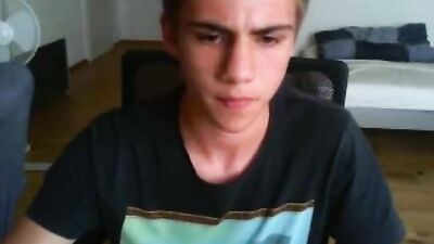 Serious Cum Showing Lad - Up Close Handjob and Cum Shots!