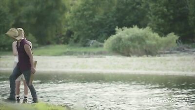 Forest Frenzy: Teens Bareback Outdoors