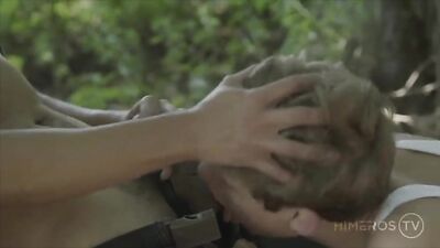 Forest Frenzy: Teens Bareback Outdoors