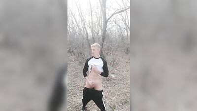 Gay Porn Bliss: Uncut Penis Handjob in the Park with a Sexy Young Guy