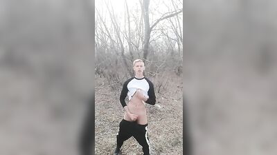Gay Porn Bliss: Uncut Penis Handjob in the Park with a Sexy Young Guy