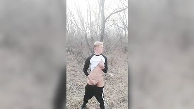 Gay Porn Bliss: Uncut Penis Handjob in the Park with a Sexy Young Guy