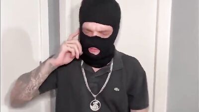 Curly Hair Twink Gets Fucked by Masked Guy in Hot Amateur Porn