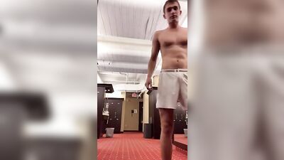 Hot Locker Room Cumming - Solo Web-Cam Sex