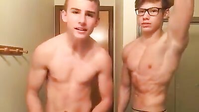 Flexing Muscle Teenage Boys - Hot Porn Action!