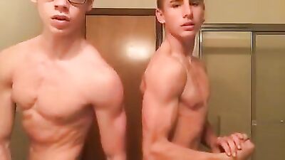 Flexing Muscle Teenage Boys - Hot Porn Action!