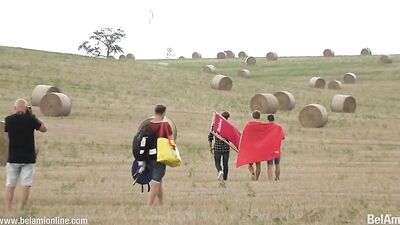 Olaf Yannis and Paul outside