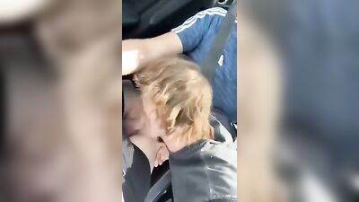 Young Twinks Steamy Blowjob in the Car with Boyfriend!