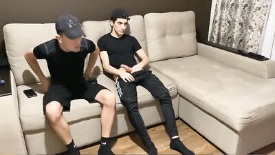 JACKING OFF BUDDIES! Latino Teen Twinks Cum Shot Extravaganza!