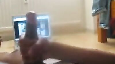 Black Cock: A Web-Cam Solo Cumshot Showdown!