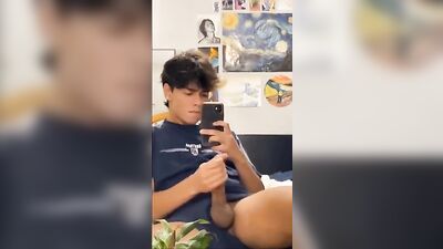 Web-Cam Cum Shots Solo: Proud Of My Dick!