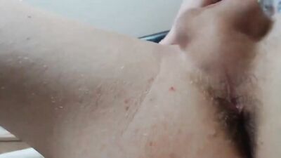 Young Muscle God with Long Hair and Monster Cock Explodes on Bed