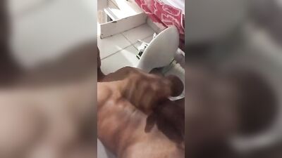Latino Bathroom Cumming Spree: The Amateur Webcam Solo Show