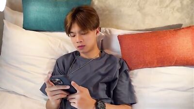 Blue Shirt Tattoo Boys: Action Asian Ass Play