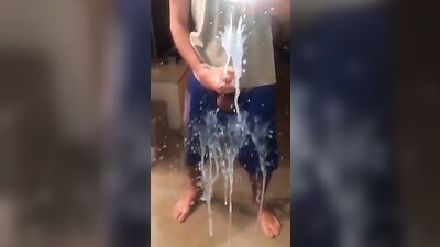 Gay boys mirror cum shot explosion porn video