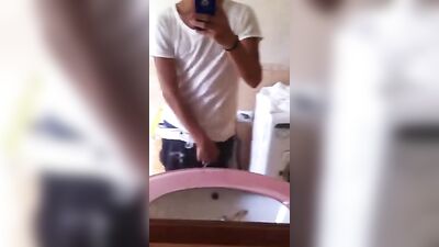 Young and Curious: Cutie Blonde Explores His Sexuality in the Laundry Room!