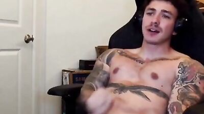 Tatted Twink Jerks Cums 233: An Amateurs Handjob and Solo Cum Shot Adventure