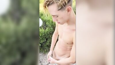 Gay Porn Fun By The Swimmingpool - Bareback Cum Shots Handjob Public Outside Web-Cam