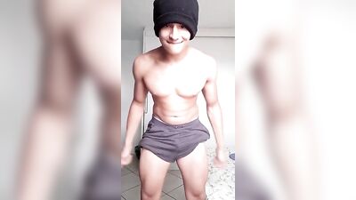 Golden Flexing Twink Cam Boys - Solo Gay Porn Video