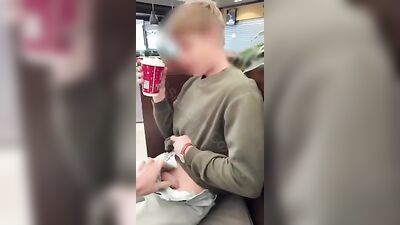 Sticky Coffee Mess with Bisexual Boys!