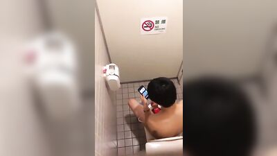 Japanese Spycam Boys: Toilet Play & Self-Pleasure!