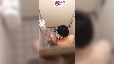 Japanese Spycam Boys: Toilet Play & Self-Pleasure!