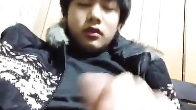 Japanese Boy Cumshot Delight! - A Solo Amateur Asian Porn Video