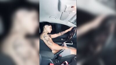 Sabian: Bulge Boy Unleashes Cum in the Car with Twink!