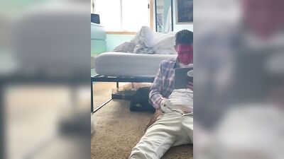 Painting the Heat: Red-Faced Boy Solo Wank!