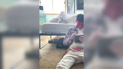 Painting the Heat: Red-Faced Boy Solo Wank!