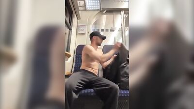German Train Journey: Big Cocks and Public Wanks!