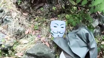 Forest Facial Frenzy - A White Cock Pleasures an Asian Boy!