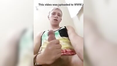 Young and Lustful Blond Twink Cum Shot: Dnz Lovely Web-Cam Experience!