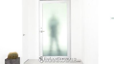 Double Security Guard Oral Fun: Twink Fucked by Cock-Sucking Men!